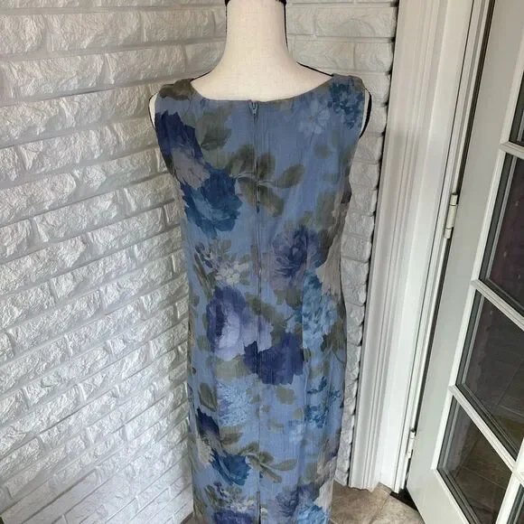 Blue Floral Dress - Picture 7 of 7